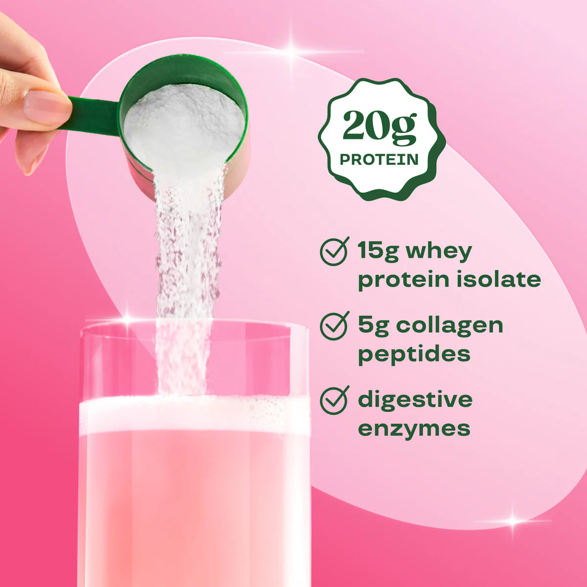 Clear Protein Collagen Strawberry Watermelon 250g